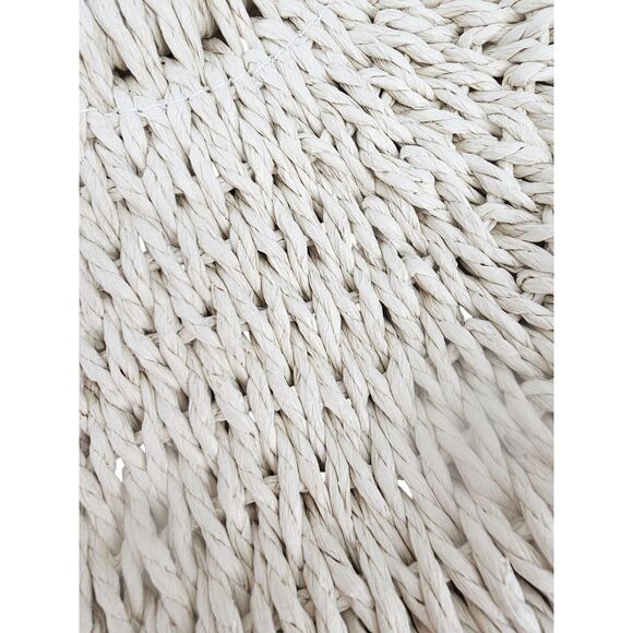 Half Round Woven Women's Straw Crossbody Bag - Picture 6 of 8